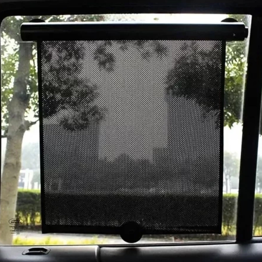 Lot de 2 Stores Enrouleurs Solaires pour Voiture - Installation Facile