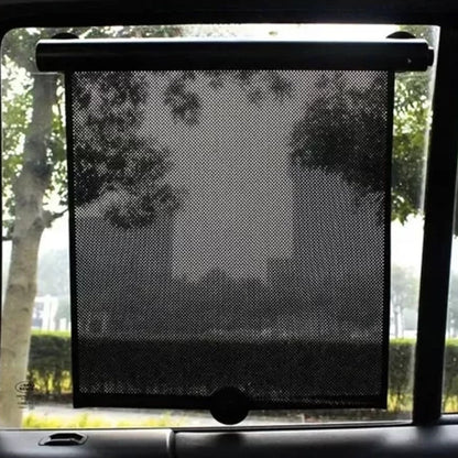 Lot de 2 Stores Enrouleurs Solaires pour Voiture - Installation Facile