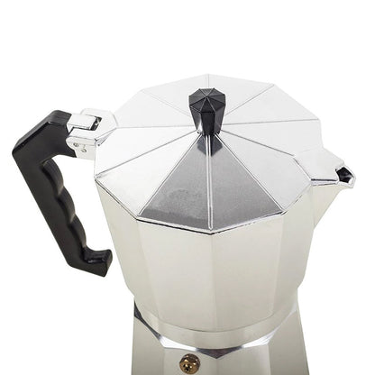 Cafetière italienne en acier inoxydable pour 12 tasses de café