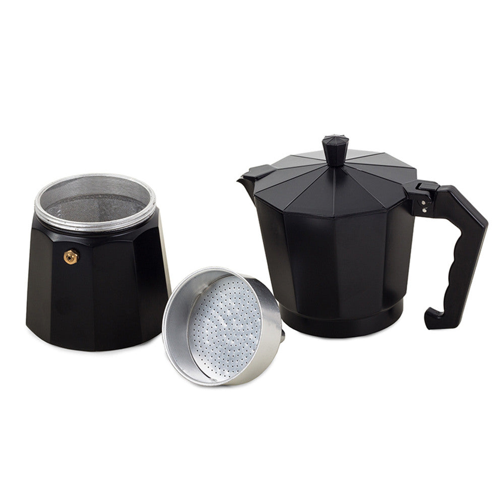 Cafetière italienne en aluminium 300 ml pour 6 tasses, design moderne et dégustation authentique
