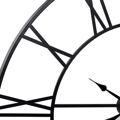 Horloge murale romaine 3D élégante et silencieuse