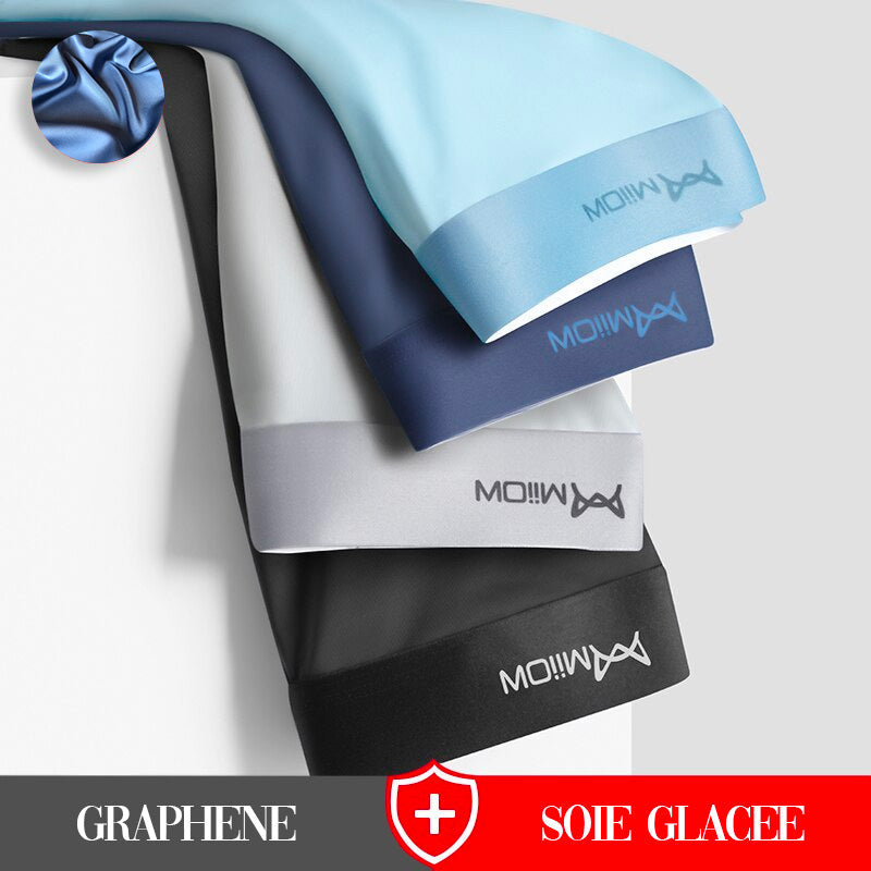 Boxer 4X Anti-Bactérien en Graphène et Soie Glacée - Confort et Élégance
