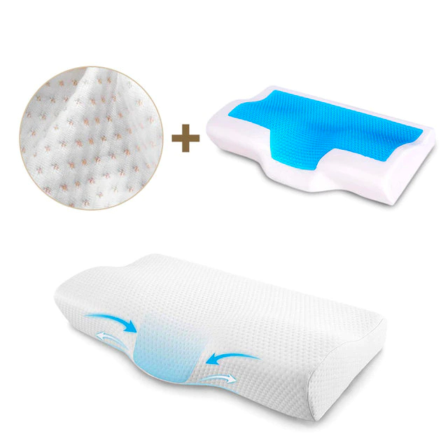 Oreiller Rafraîchissant Mémoire de Forme - Confort Optimal pour Nuits Paisibles