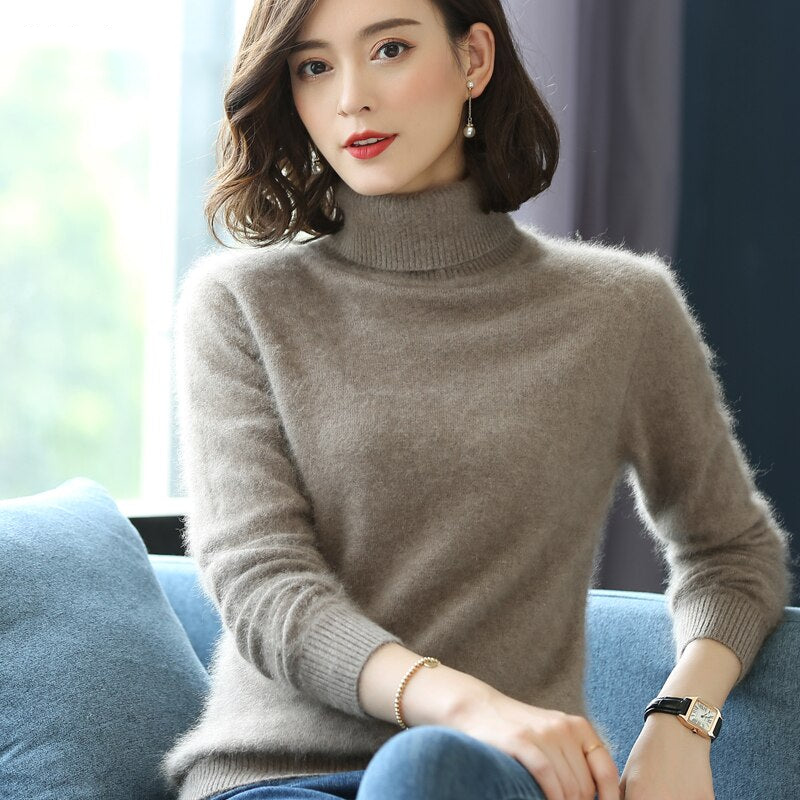 Pull col roulé en laine Paula - Élégance et confort pour toutes les occasions