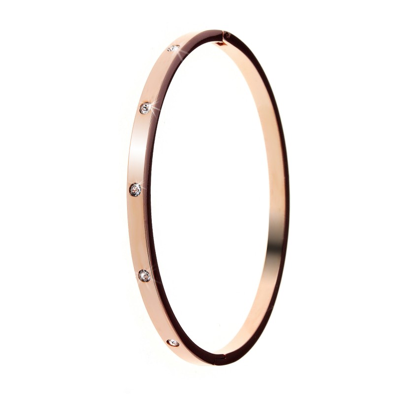 Élégance Scintillante : Ensemble de 3 Bracelets en Acier Inoxydable