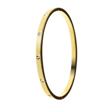 Élégance Scintillante : Ensemble de 3 Bracelets en Acier Inoxydable