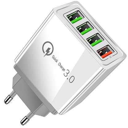 Chargeur Ultra Rapide 4 Ports USB - Rechargez en un éclair