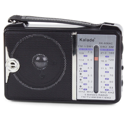 Radio rétro portable FM AM avec sangle de transport - Élégant et pratique