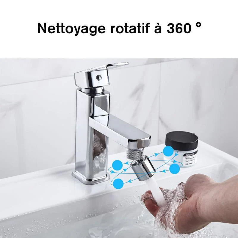 Extension de Robinet Rotative 360° - Simplifiez Votre Lavage !