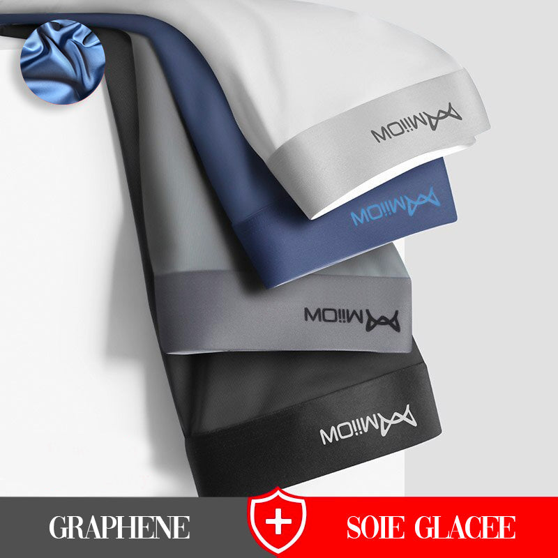 Boxer 4X Anti-Bactérien en Graphène et Soie Glacée - Confort et Élégance