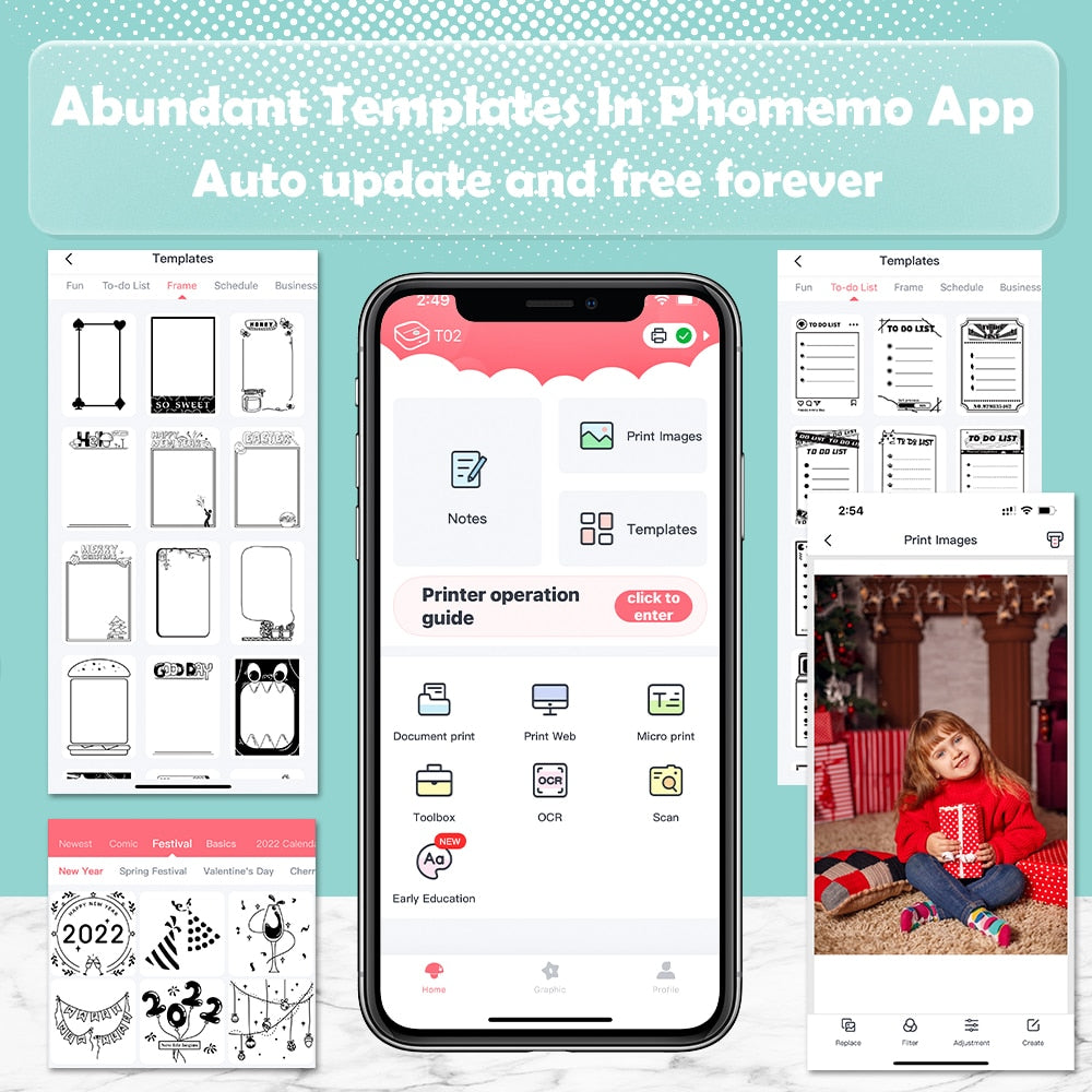 Imprimante Photo Bluetooth Instantanée - Capturez vos Souvenirs en un Instant !