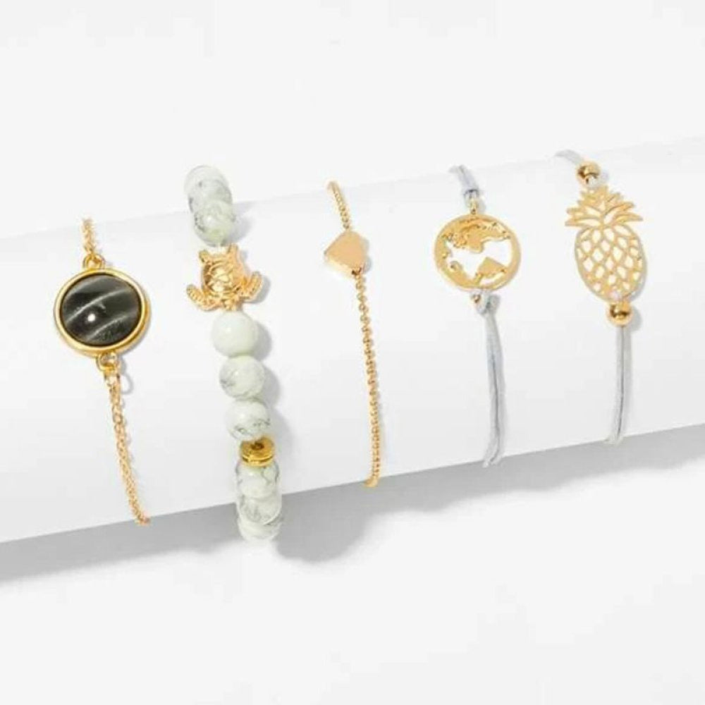Bracelets Nicki : Évasion Tropicale en 5 Styles