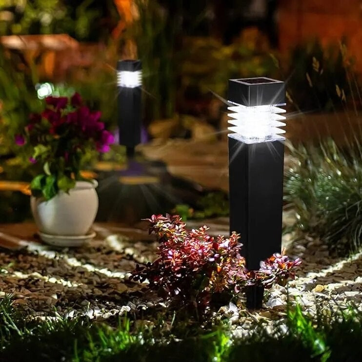 Lampes LED Solaire Étanches pour Jardin - Lot de 2