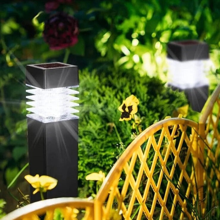 Lampes LED Solaire Étanches pour Jardin - Lot de 2