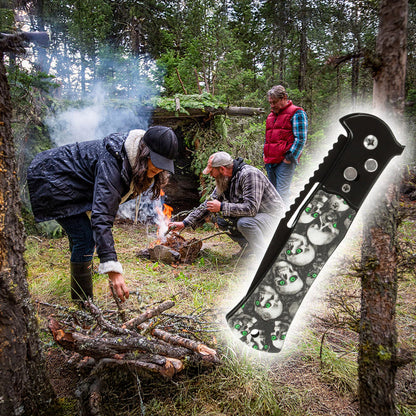 Couteau de poche pliable tactique militaire en acier - Pratique et fonctionnel