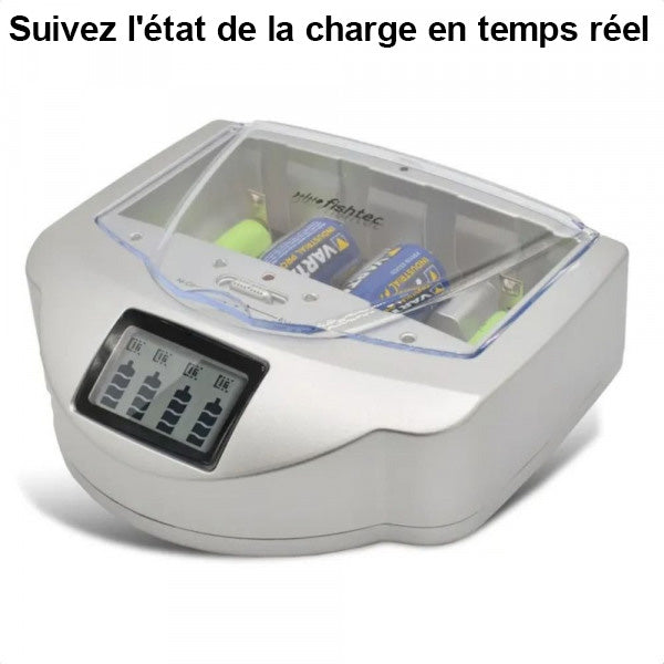 Chargeur de Piles Universel LCD - Rechargement Écologique et Rapide