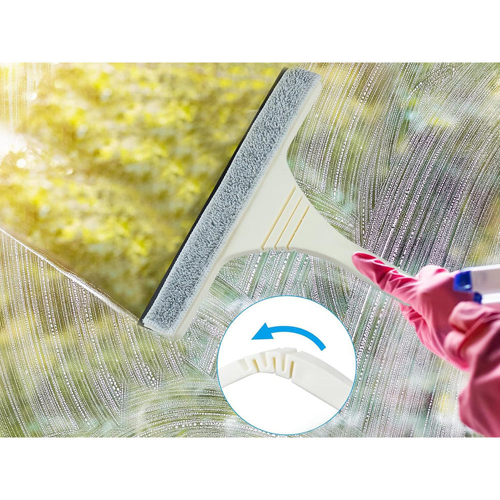 Raclette en microfibre pour vitres 160 cm - Set 2 en 1 avec accessoires