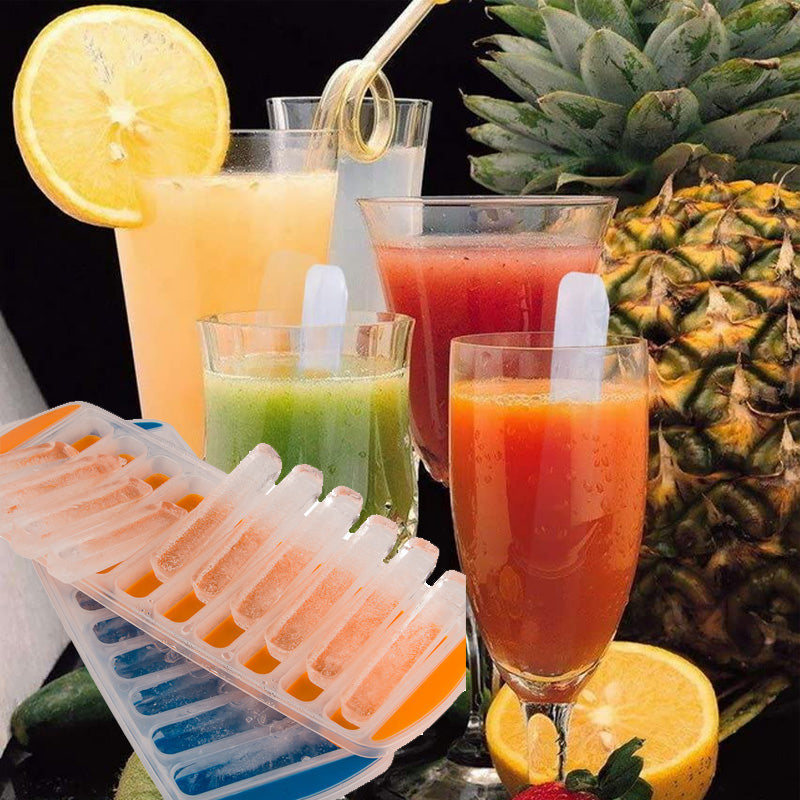 IceTwist - Bac à Glaçons Allongés pour Boissons Rafraîchissantes