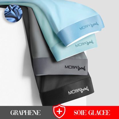 Boxer 4X Anti-Bactérien en Graphène et Soie Glacée - Confort et Élégance