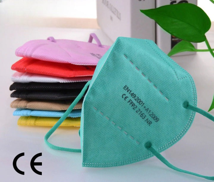Masques FFP2 Jetables - Pack de 100 avec 98% de Protection contre les Bactéries
