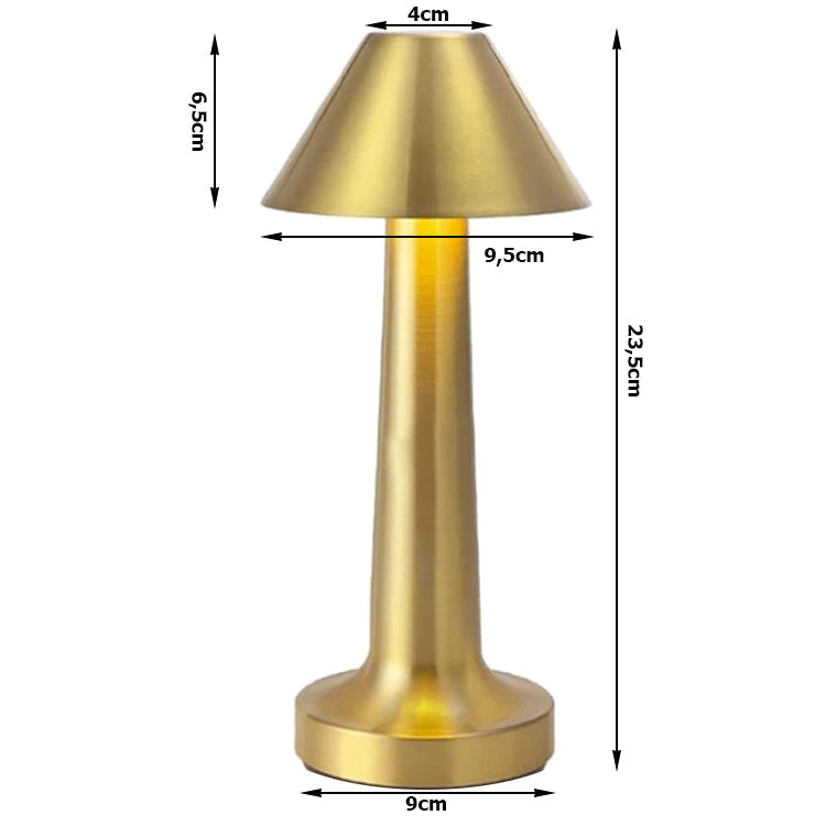 Lampe de chevet tactile sans fil à 3 niveaux de luminosité