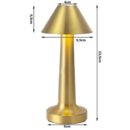 Lampe de chevet tactile sans fil à 3 niveaux de luminosité