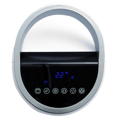 Ventilateur colonne blanc silencieux 60W avec télécommande et affichage digital