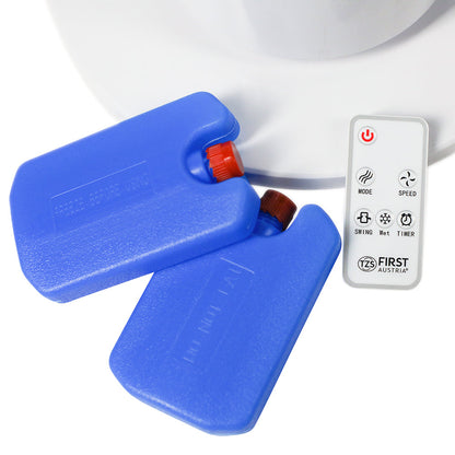 Ventilateur colonne blanc silencieux 60W avec télécommande et affichage digital