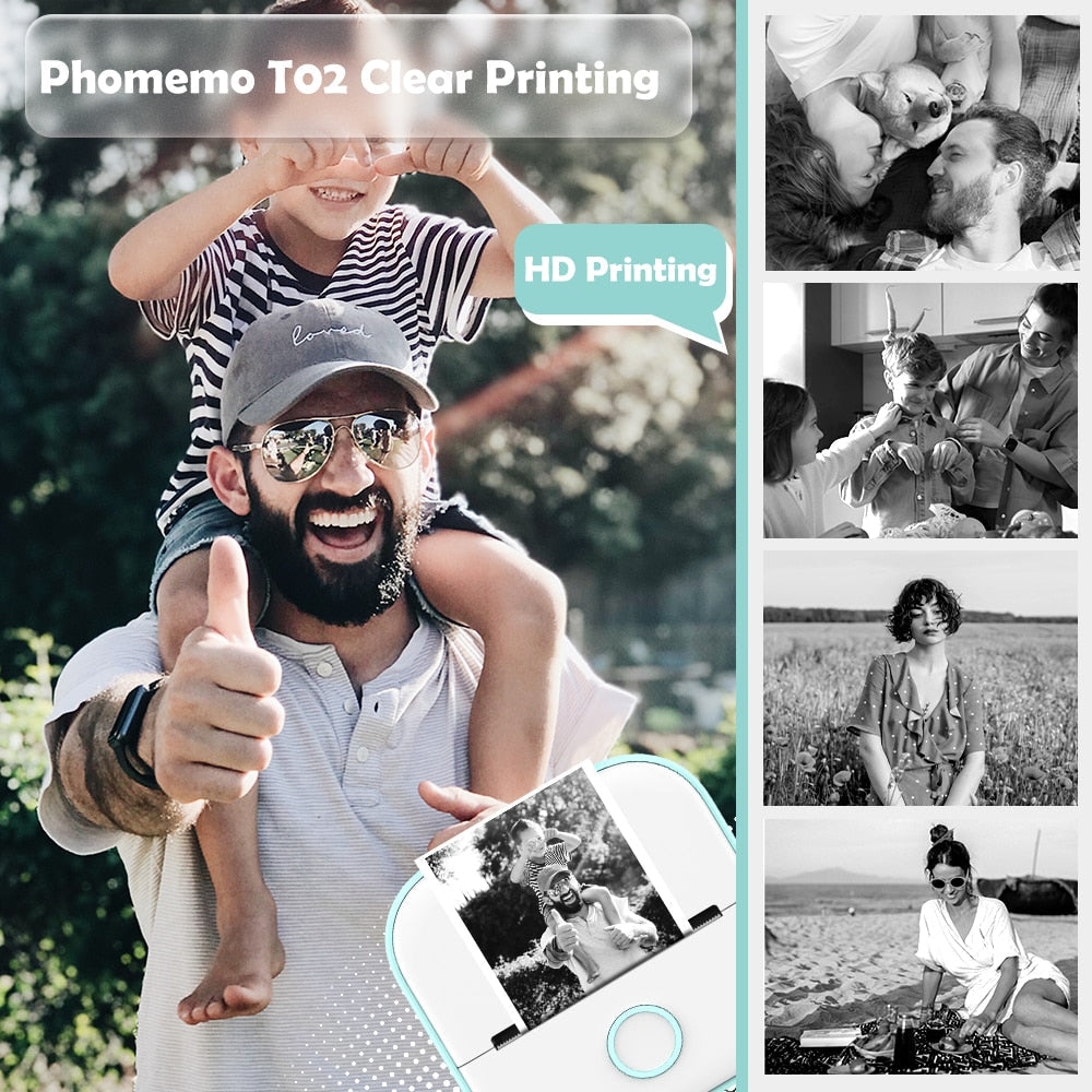 Imprimante Photo Bluetooth Instantanée - Capturez vos Souvenirs en un Instant !