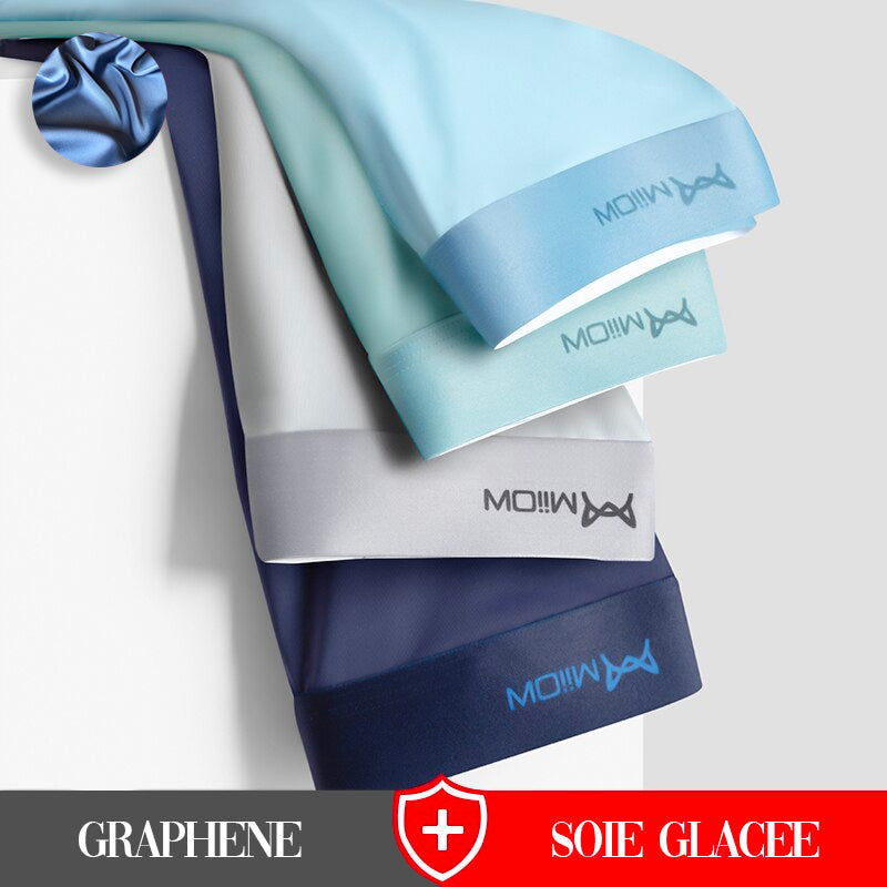 Boxer 4X Anti-Bactérien en Graphène et Soie Glacée - Confort et Élégance