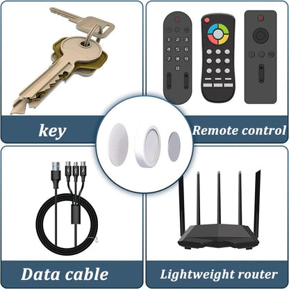Supports Magnétiques pour Télécommandes - Ensemble de 12 Solutions Élégantes