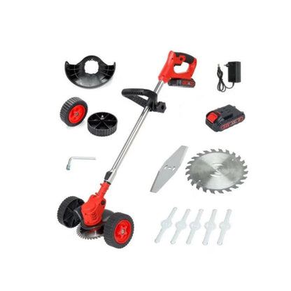 Tondeuse à gazon silencieuse sur roues avec batterie 24V