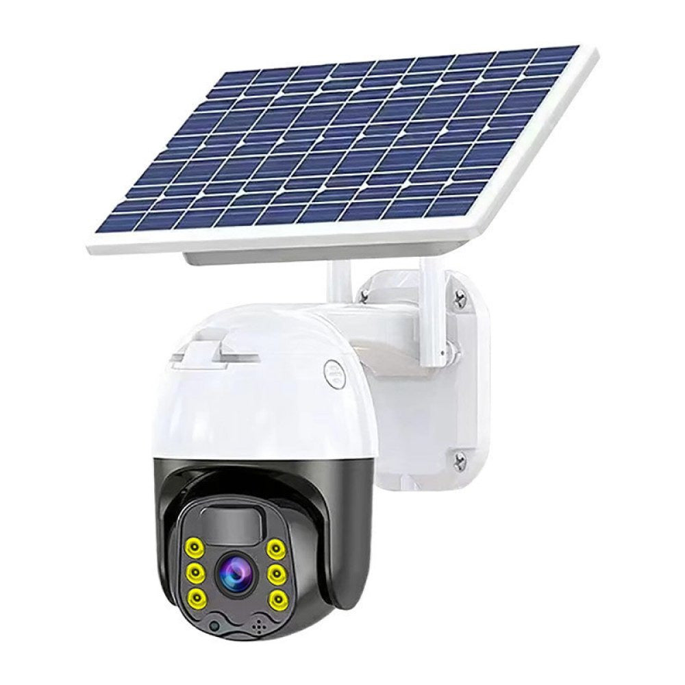 Caméra de Surveillance Solaire 360° avec Vision Nocturne Infrarouge