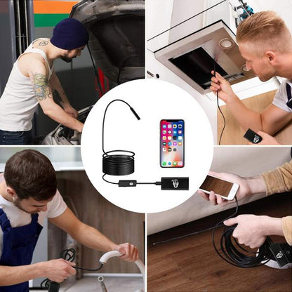 Caméra Endoscopique HD avec Lumière Ajustable et Accessoires Pratiques