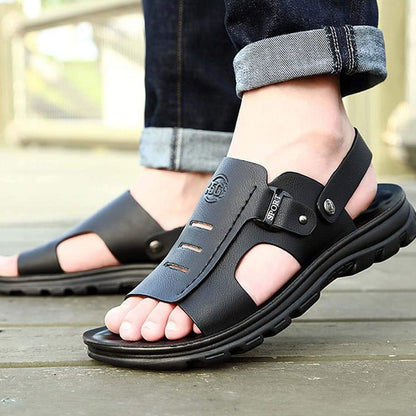 Sandales en cuir léger Rick pour homme - Élégance estivale assurée