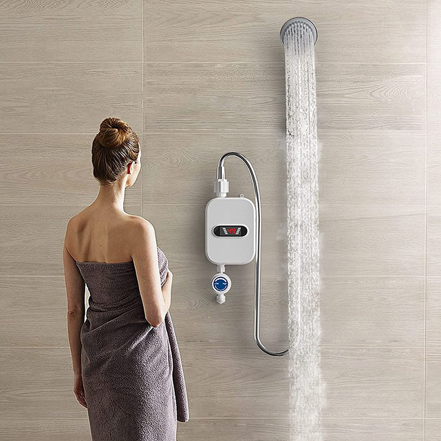 Mini Chauffe-Eau Électrique Instantané pour Salle de Bain
