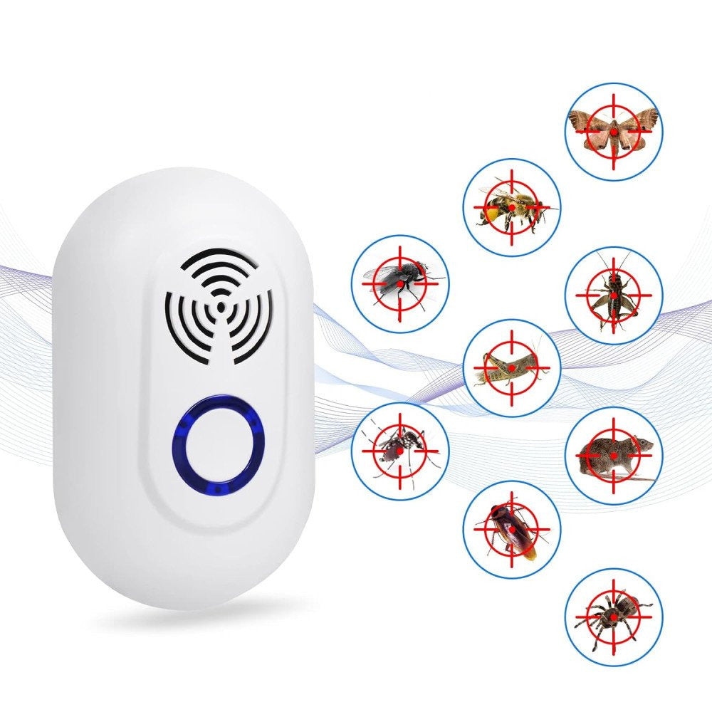 Pack de 2 Prises Ultrasoniques Anti-Insectes et Nuisibles