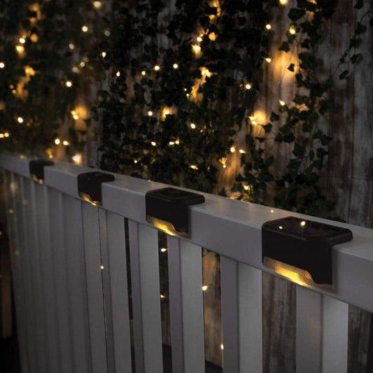 Pack de 4 appliques solaires LED étanches pour un éclairage extérieur parfait