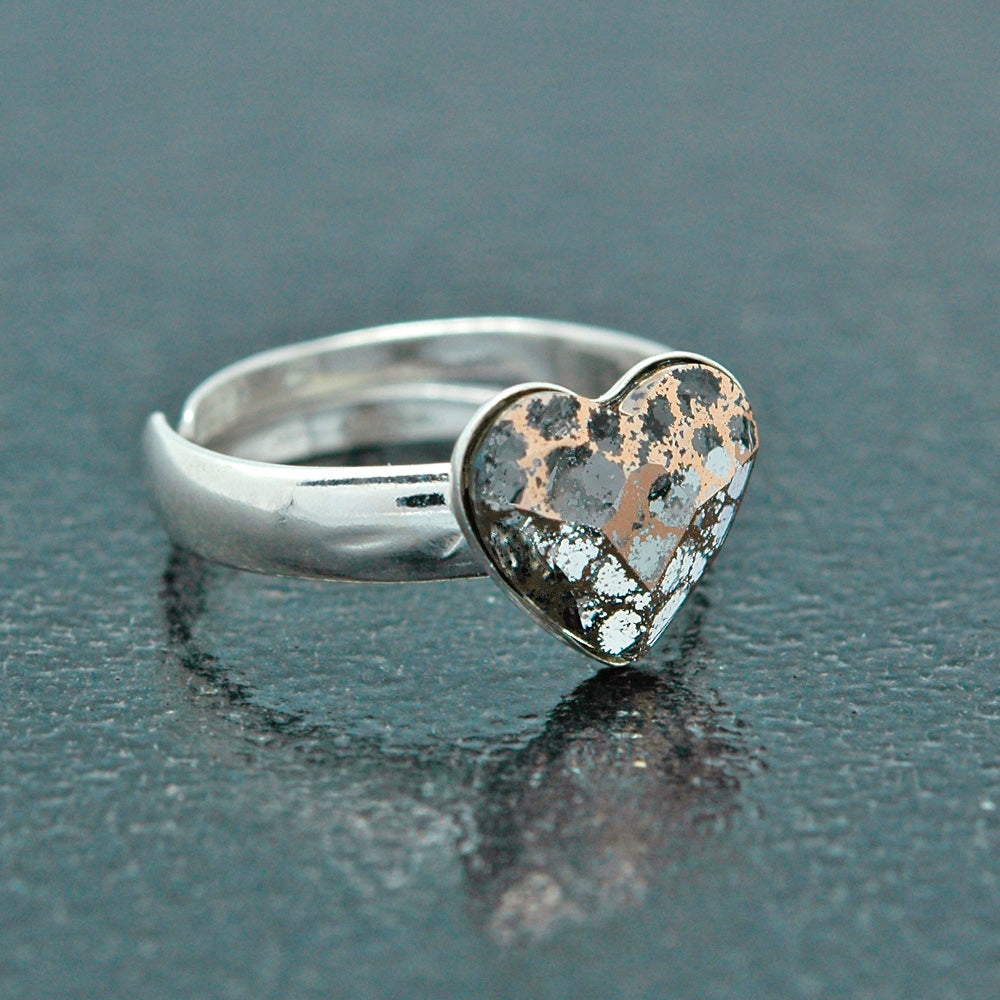 Bague en Argent Cœur avec Cristaux Swarovski Authentiques - Élégance et Brillance au Quotidien