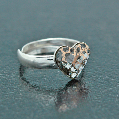 Bague en Argent Cœur avec Cristaux Swarovski Authentiques - Élégance et Brillance au Quotidien