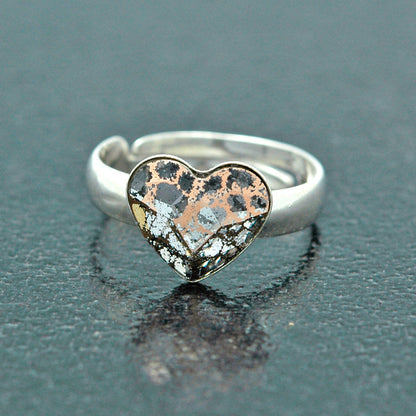 Bague en Argent Cœur avec Cristaux Swarovski Authentiques - Élégance et Brillance au Quotidien