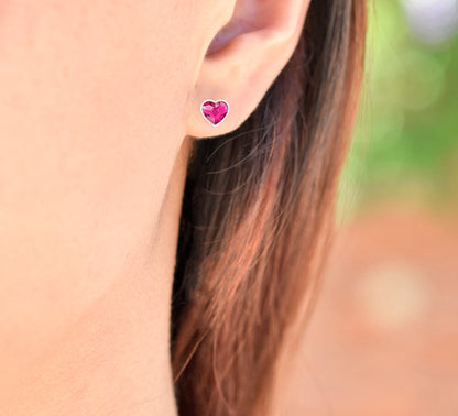 Coffret Élégance Coeur en Argent avec Cristaux Swarovski et Bougie Romantique