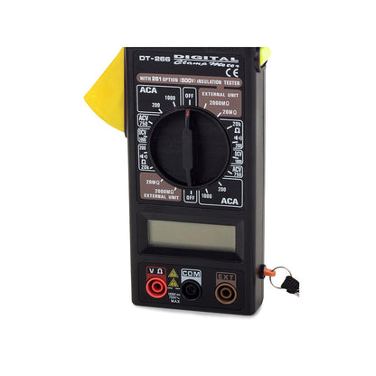Multimètre numérique à pince DT-266 avec ampèremètre et affichage LCD