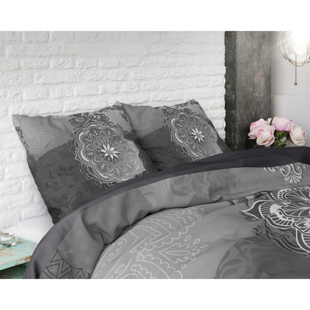 Housse de couette en coton microfibre avec 2 taies d'oreillers assorties