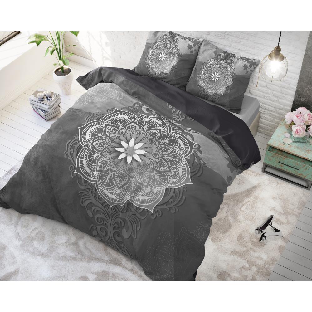 Housse de couette en coton microfibre avec 2 taies d'oreillers assorties