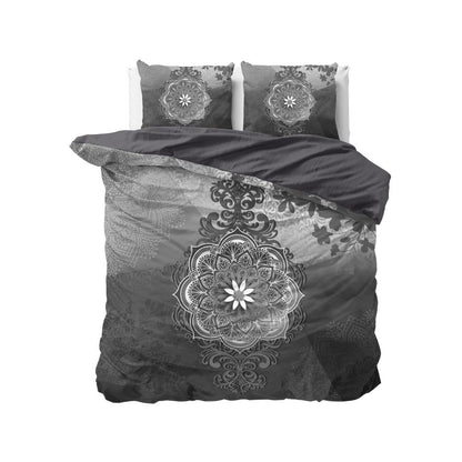 Housse de couette en coton microfibre avec 2 taies d'oreillers assorties