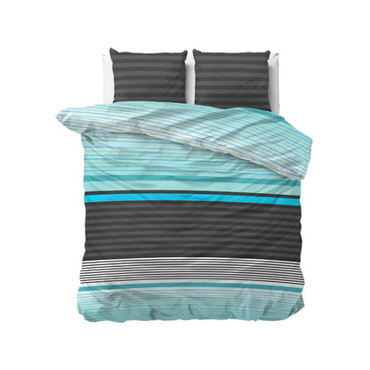 Housse de couette en coton microfibre avec 2 taies d'oreillers assorties