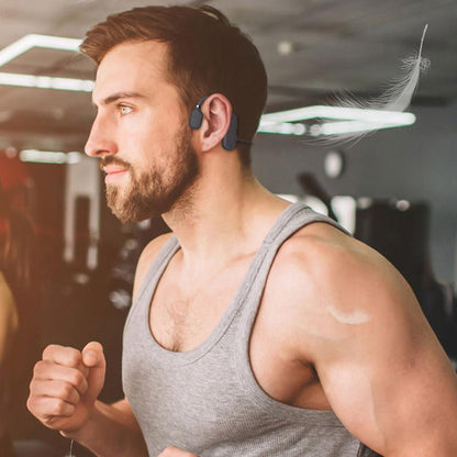 Écouteurs de sport étanches Bluetooth 5.0 avec conduite osseuse