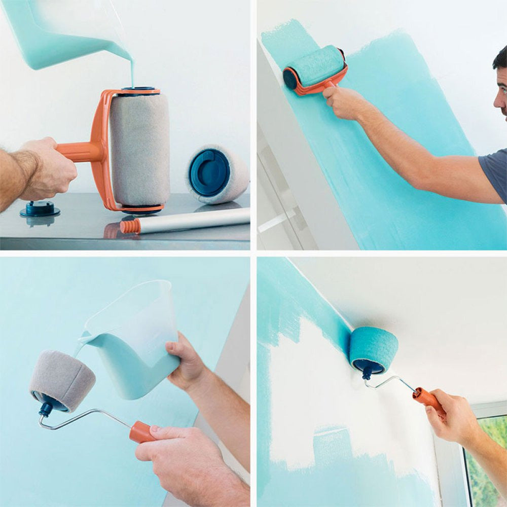 Rouleau de Peinture Magique avec Réservoir et Manche Extensible