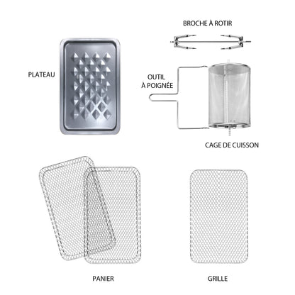 Four Intelligent Multifonction TurboAir Fryer TT-AF2 Professional 12L